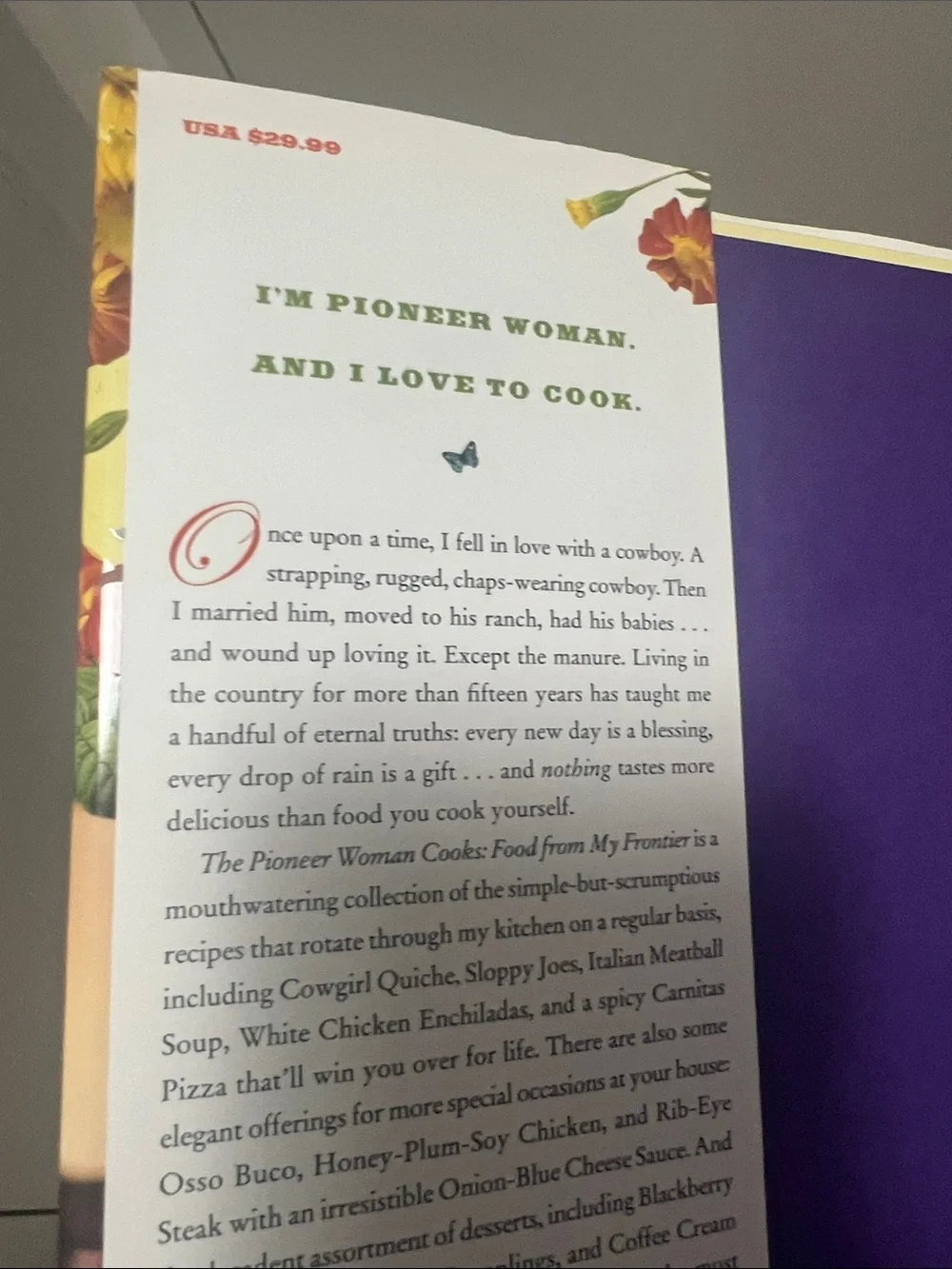 The Pioneer Woman Cooks: Food From My Frontier – Hardcover Cookbook orig $32